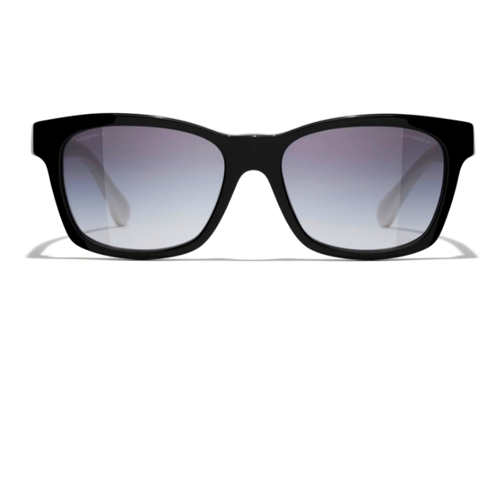 Chanel BLACK & WHITE SUNGLASSES. Lenses:Gray Ref CH5484 1656/s6 - Picture 8 of 16